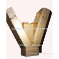 Customized design paper wine box, single wine bottle paper box with holder